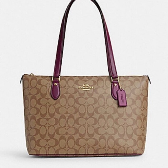 Coach Handbags - Coach Brown and Purple Women's Tote Bag